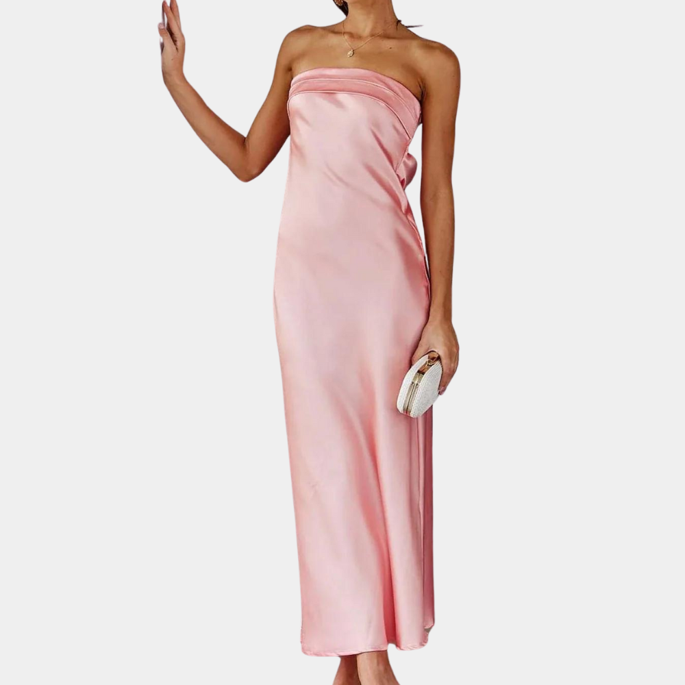 Jeline | Women’s Strapless Evening Maxi Dress