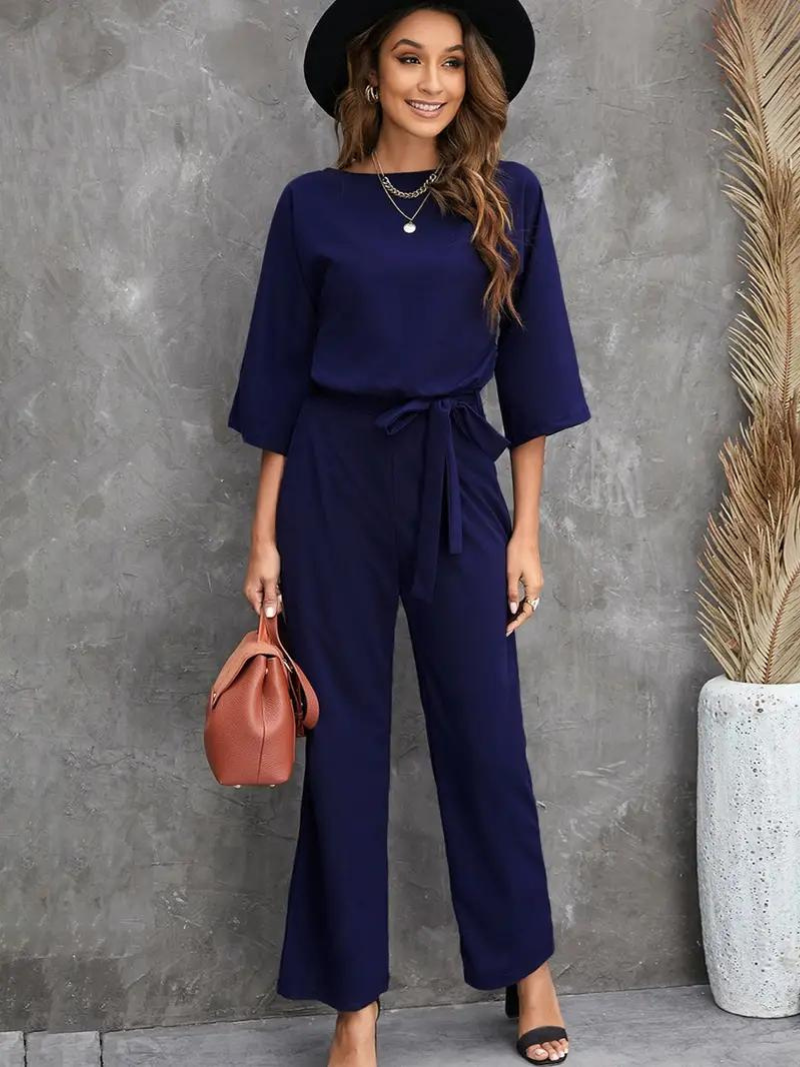 Harlene | Women’s Scuba Knit Casual Jumpsuit