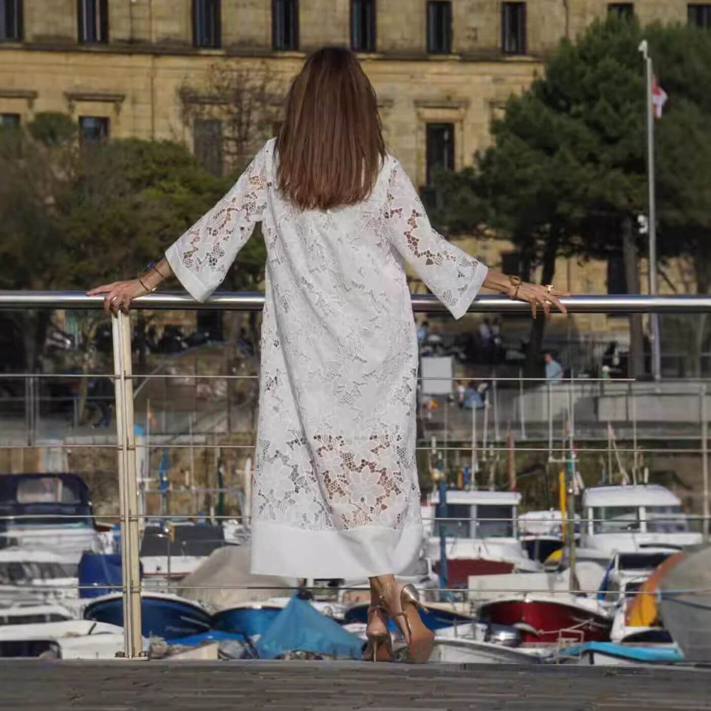 Janica | Women’s Lace Caftan Maxi Dress