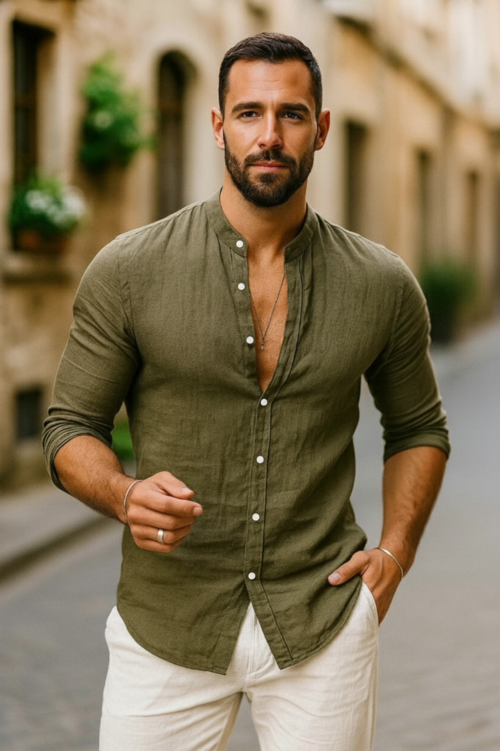Jarle | Men’s Linen Long Sleeve Shirt