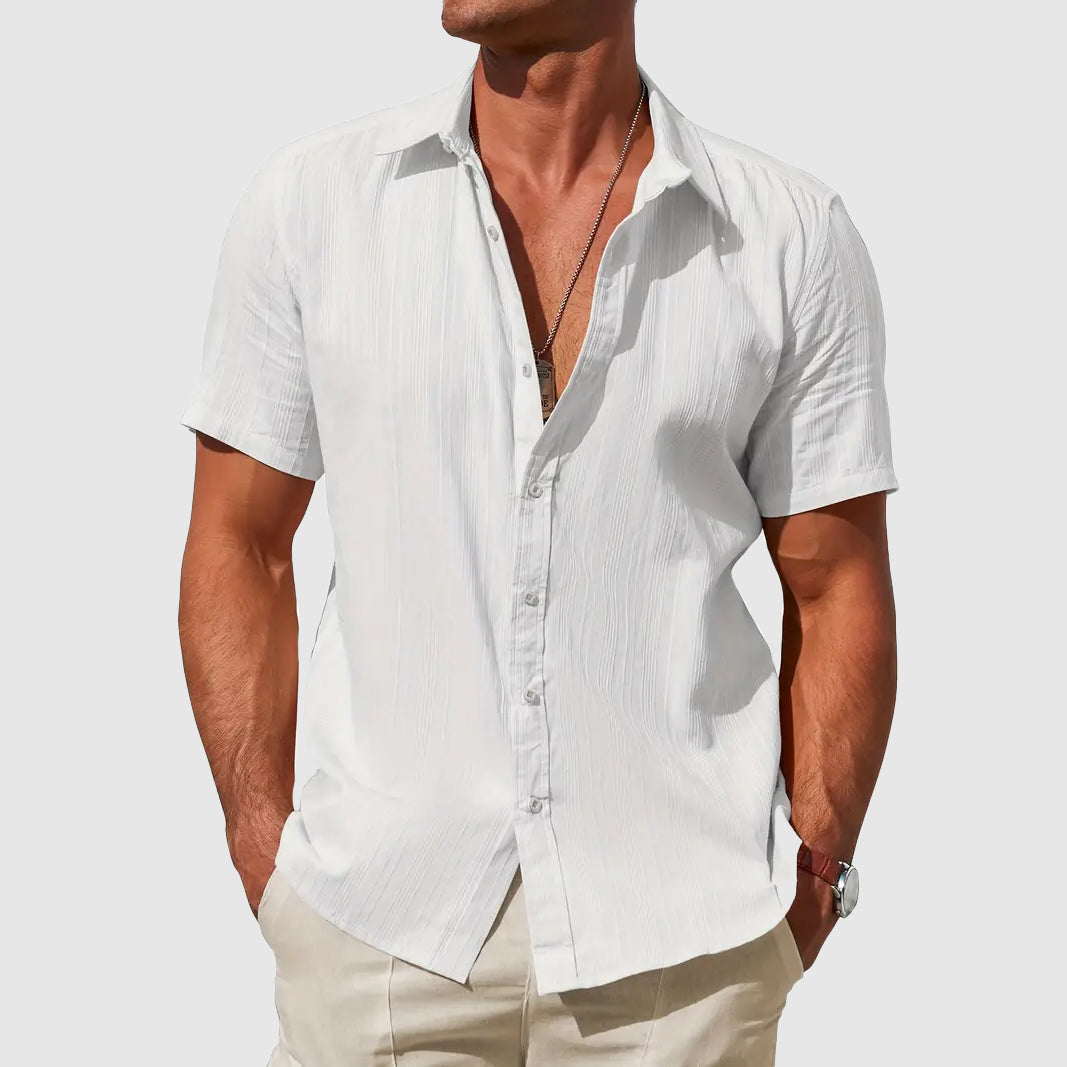 Sigmund | Men's Short Sleeve Linen Shirt