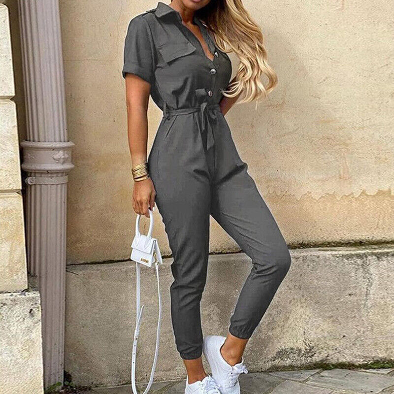 Shanaia | Women’s Tie-Waist Ankle-Length Jumpsuits