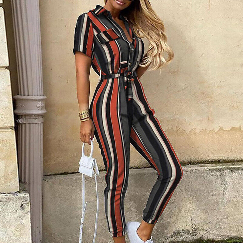 Shanaia | Women’s Tie-Waist Ankle-Length Jumpsuits