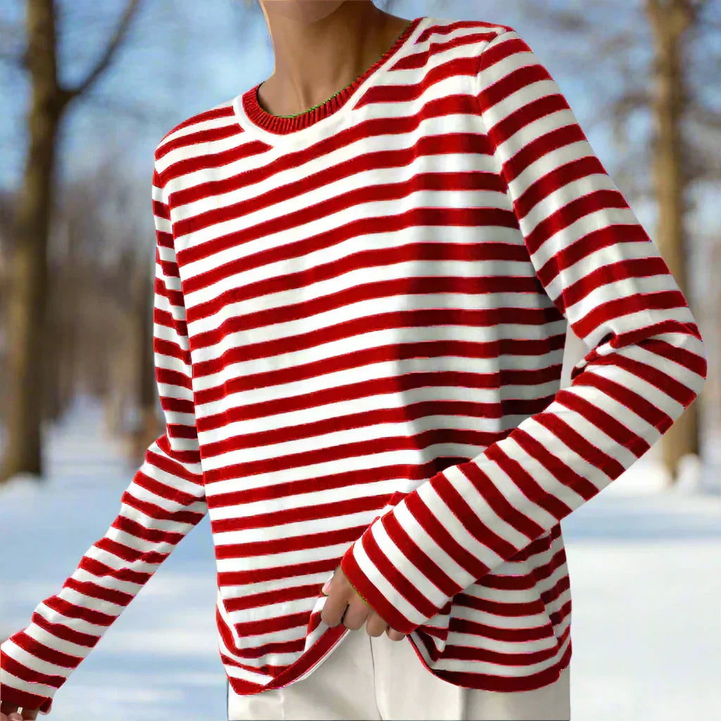 Dolores | Women’s Long Sleeve Striped T-shirt