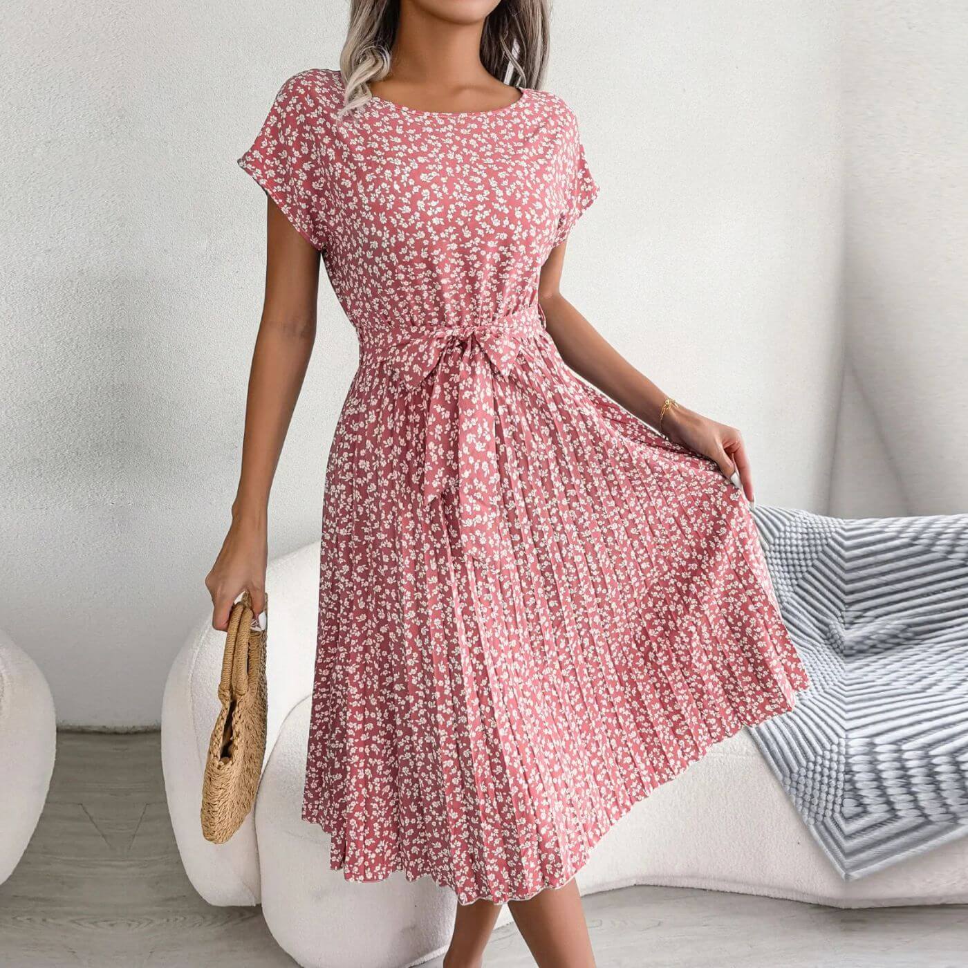 Jacinta | Women’s Short Sleeve Midi Dress