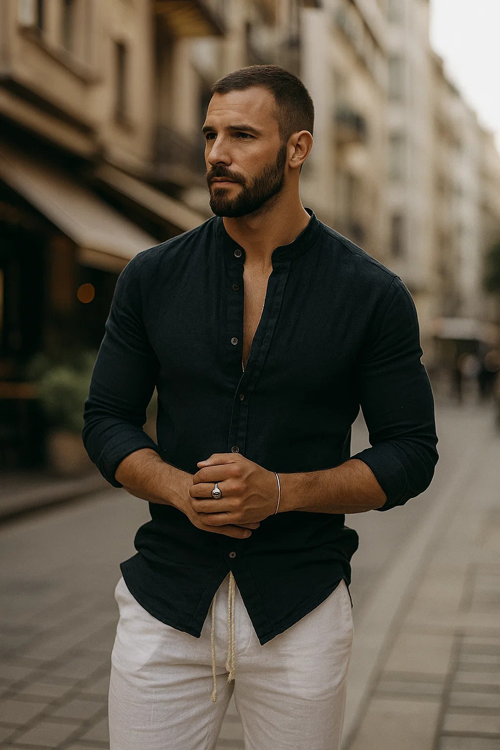 Jarle | Men’s Linen Long Sleeve Shirt