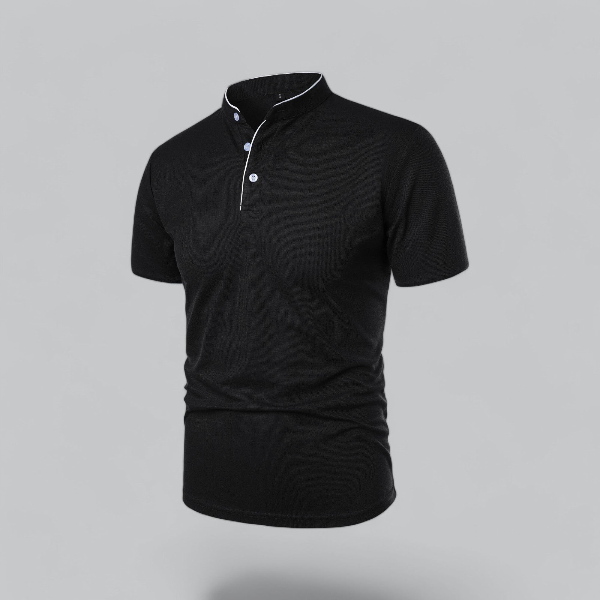 Cedric | Men’s Collarless Polo Shirt