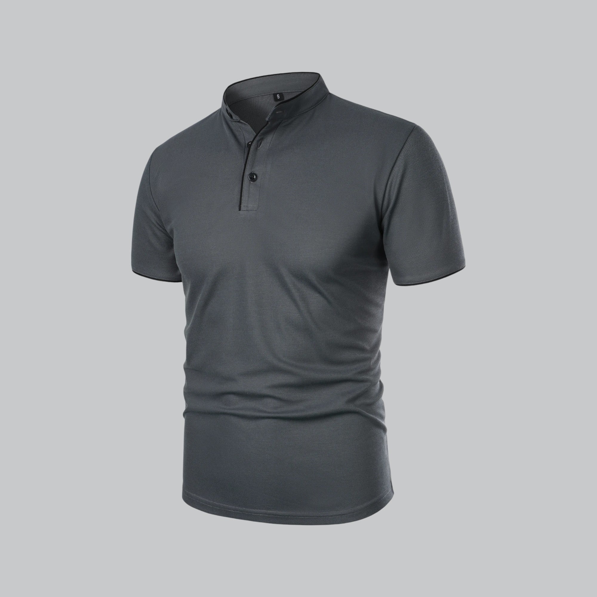 Cedric | Men’s Collarless Polo Shirt