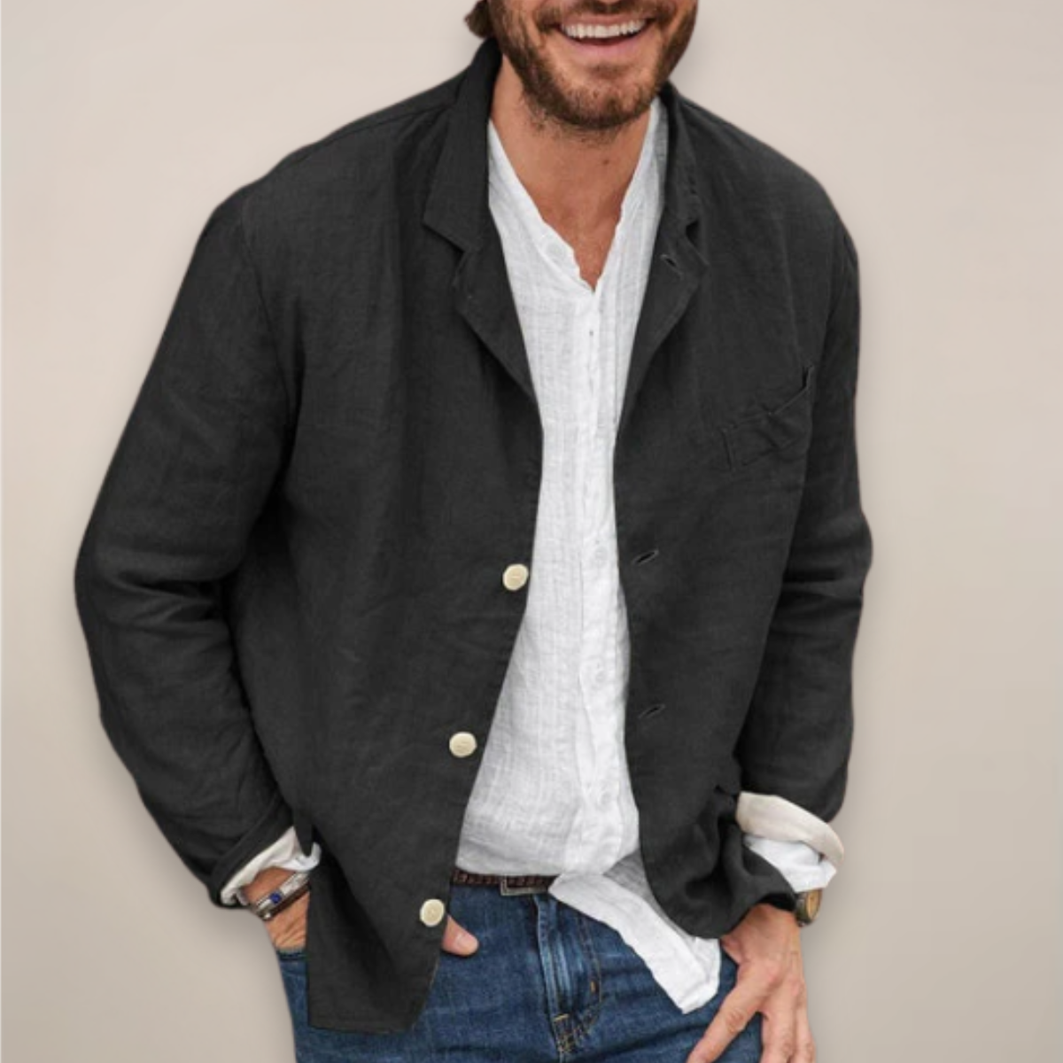 Benjamin | Men’s Linen Blazer