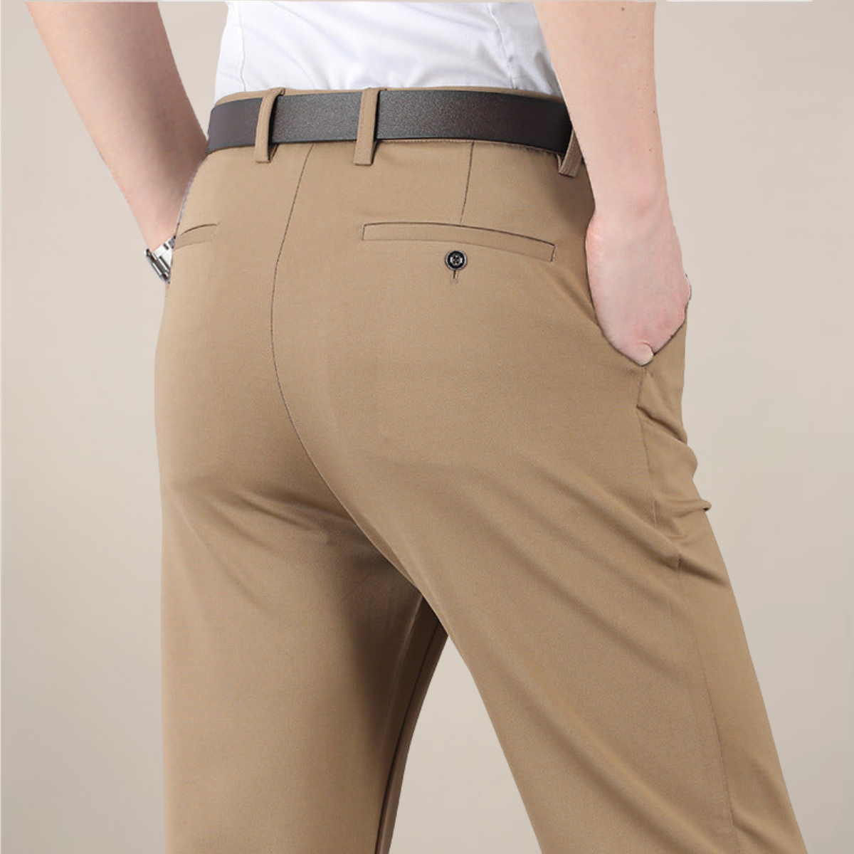 Samuel | Men’s Stretch Waist Slim Fit Trousers