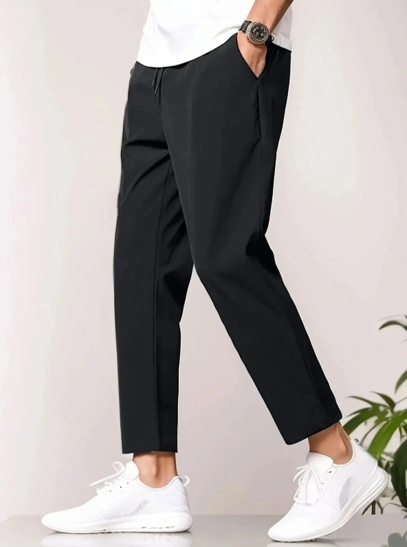 Daniel | Men’s Cropped Tapered Leg Trousers