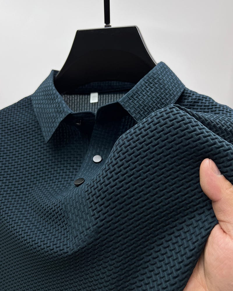 Quentin | Men’s Knit Short Sleeve Polo Shirt