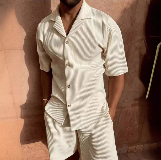 Jasek | Men’s Short Sleeve Corduroy Shirt Set