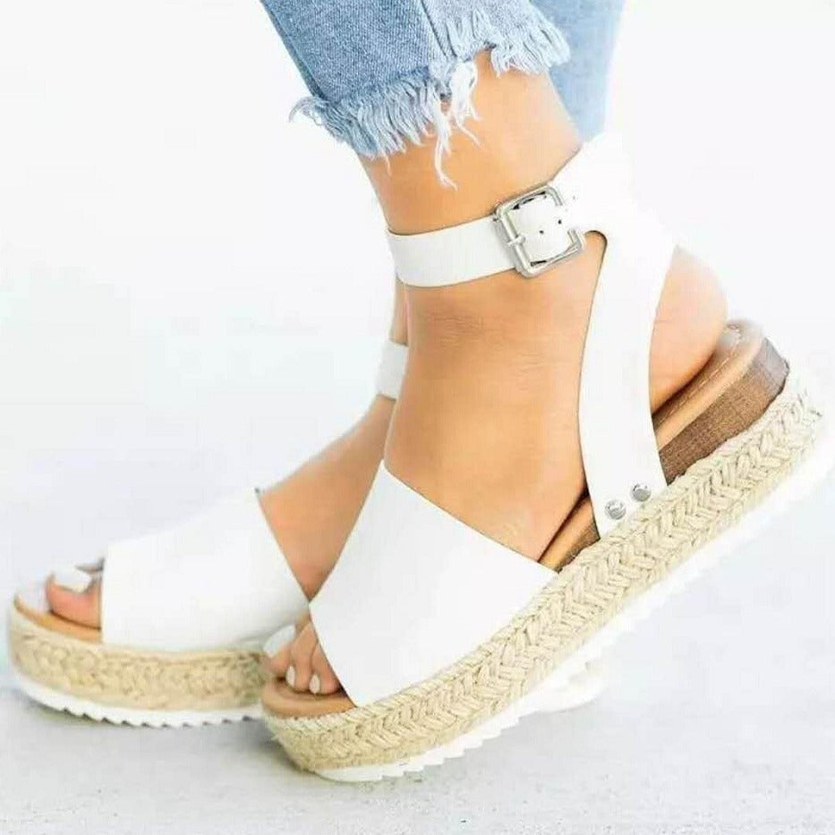 Noemie | Women’s Wedge Ankle Strap Sandals