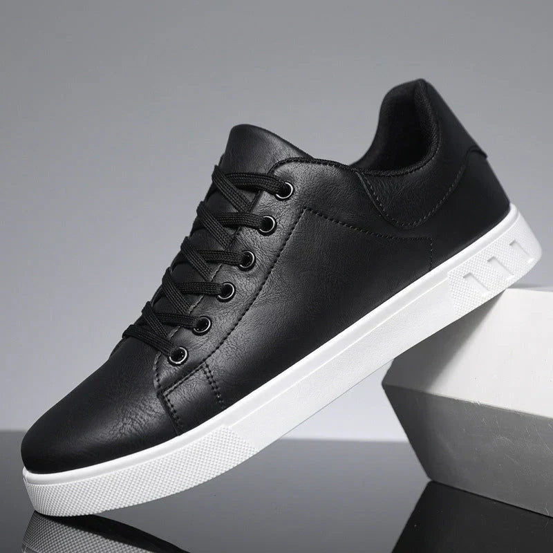 Stellan | Men’s Leather-Look Lace-Up Sneakers
