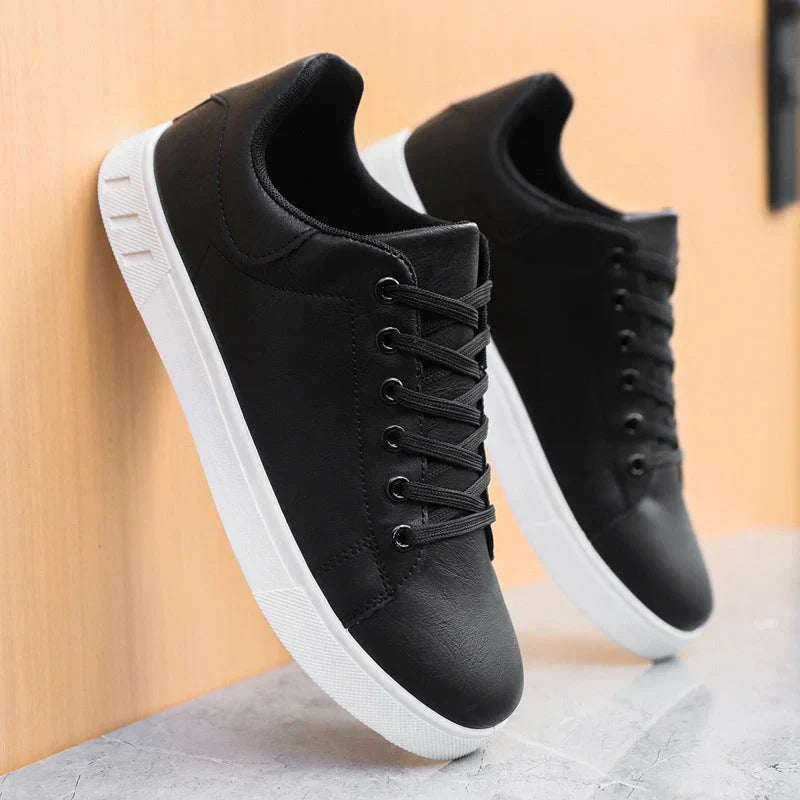 Stellan | Men’s Leather-Look Lace-Up Sneakers