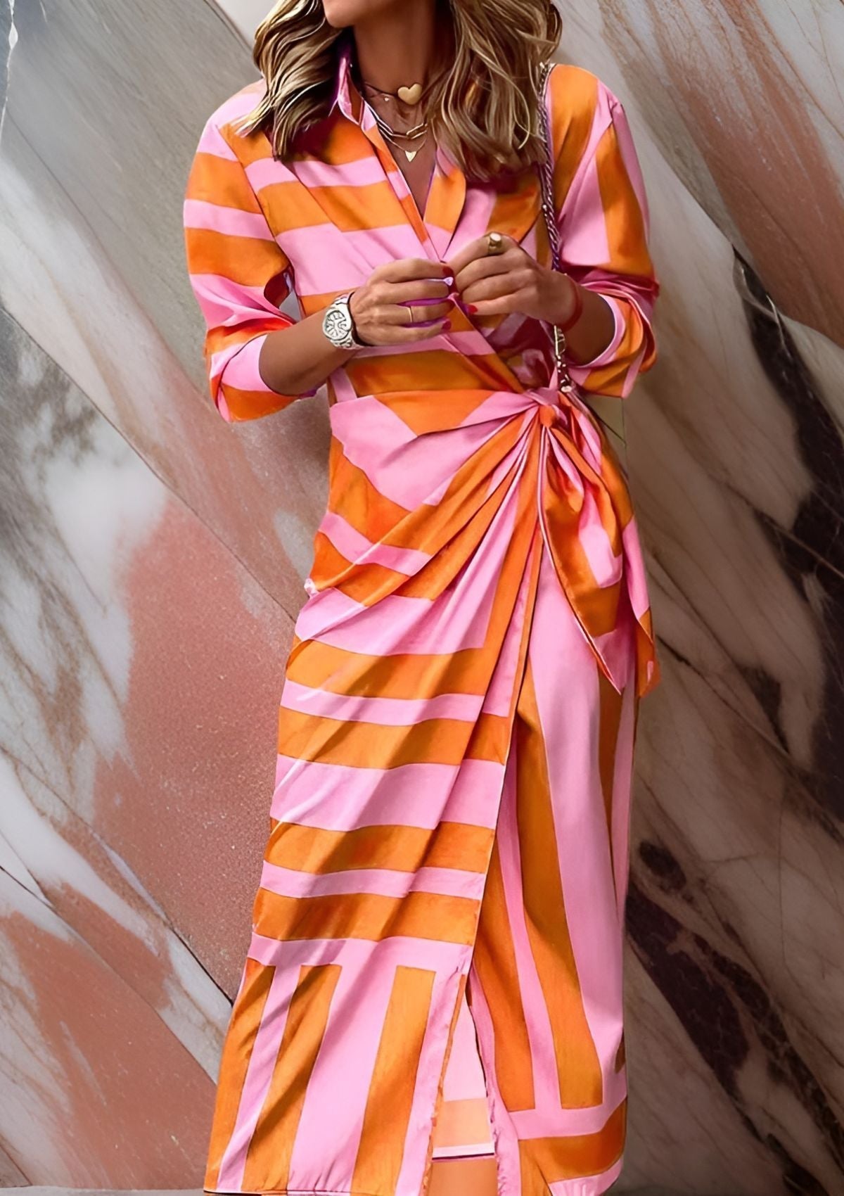 Sassa | Women’s Wrap Midi Dress