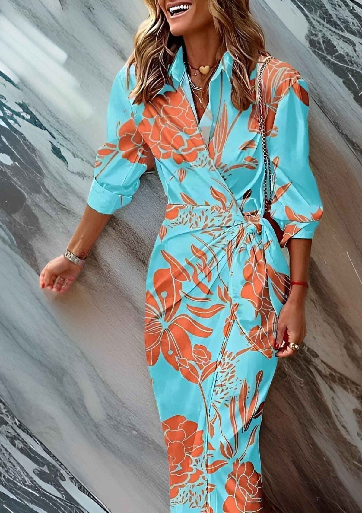 Sassa | Women’s Wrap Midi Dress