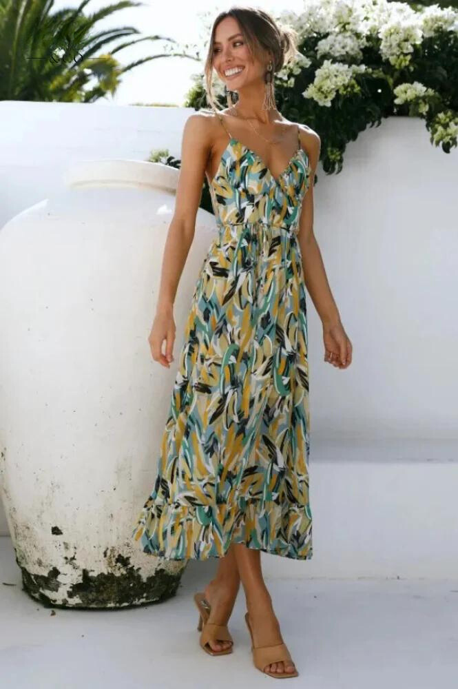 Ingrid | Women’s Flowy Summer Midi Dress