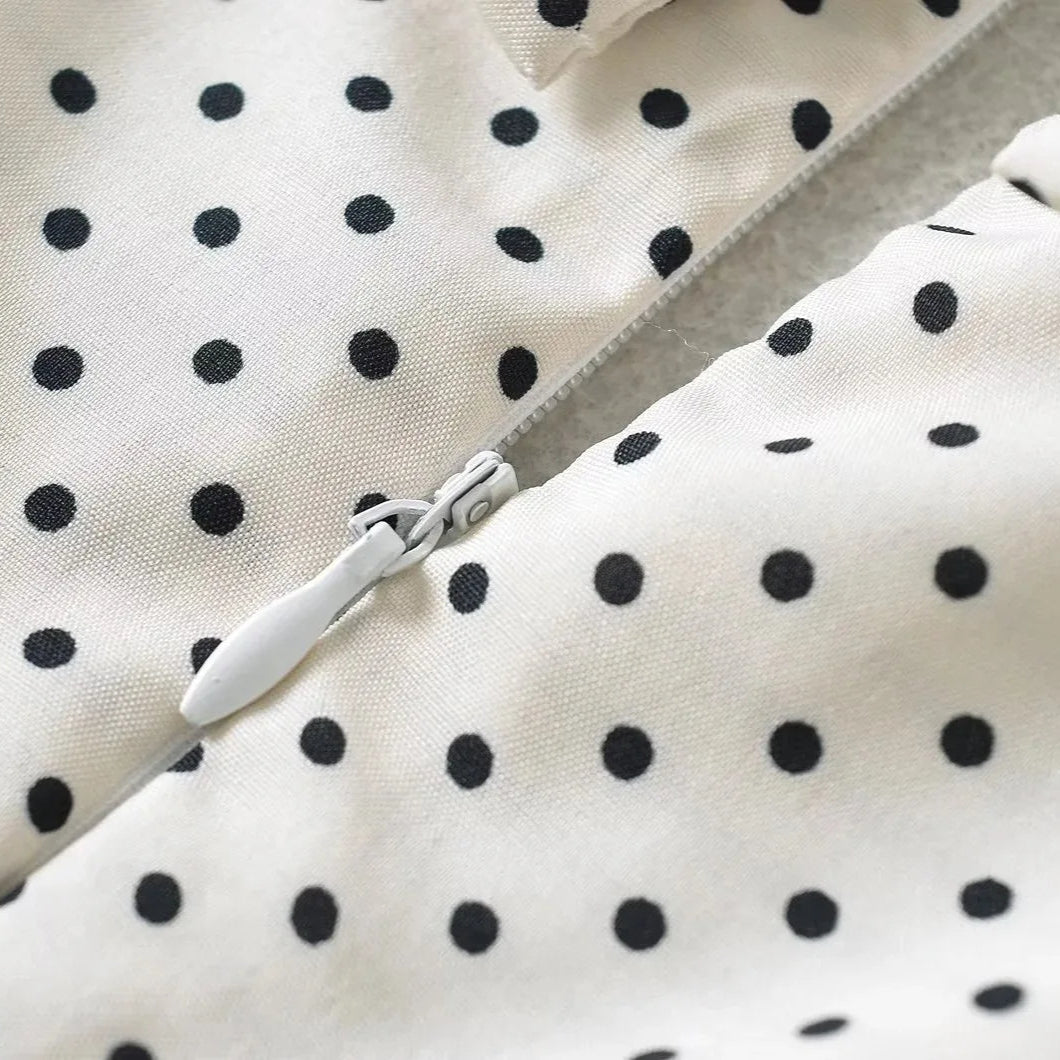 Sarah | Women’s Polka Dot Puff Mini Dress