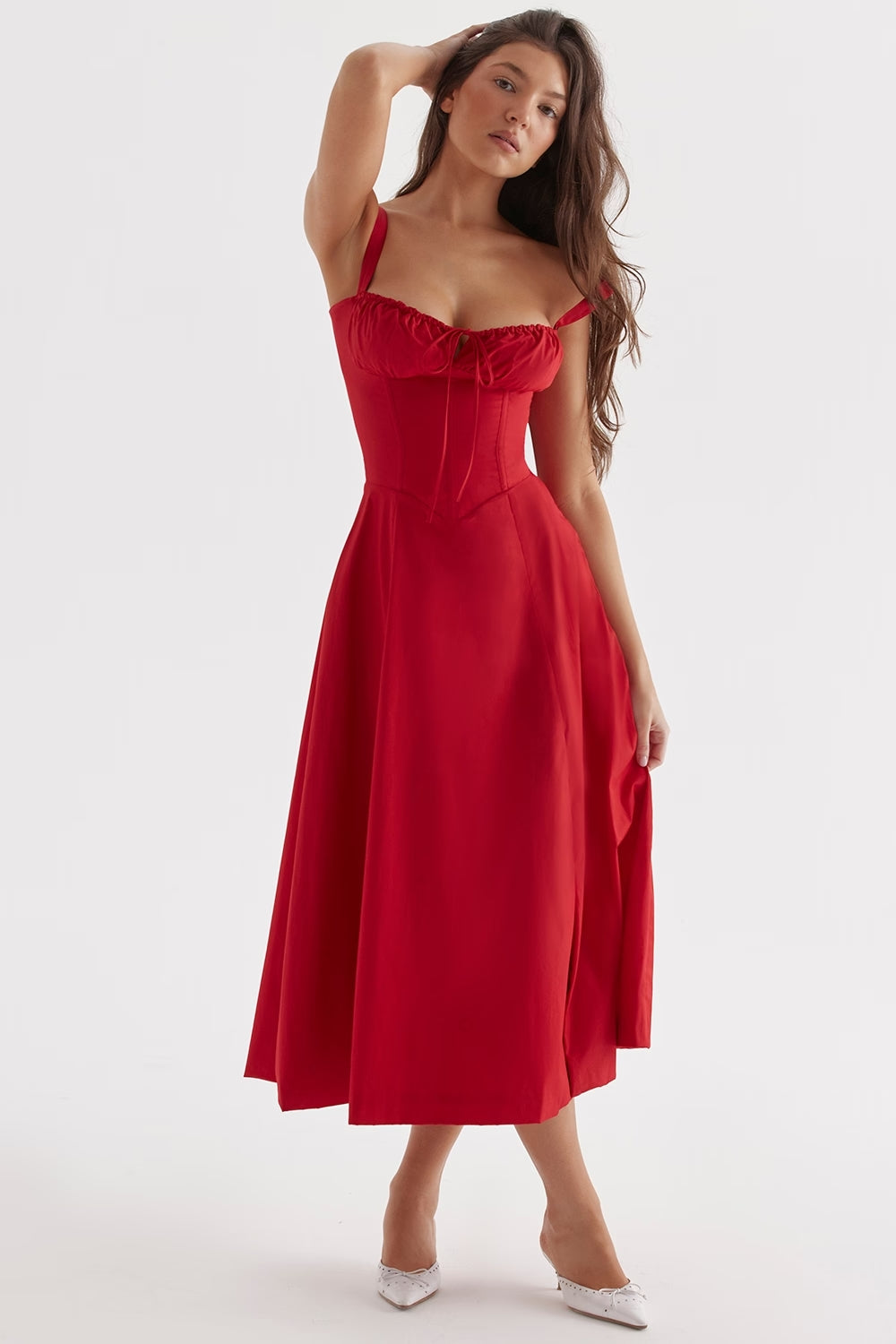 Ebba | Women’s Sleeveless Summer Midi Dress