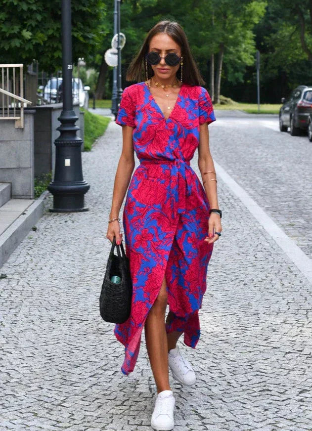 Perla | Women’s Floral Maxi Wrap Dress