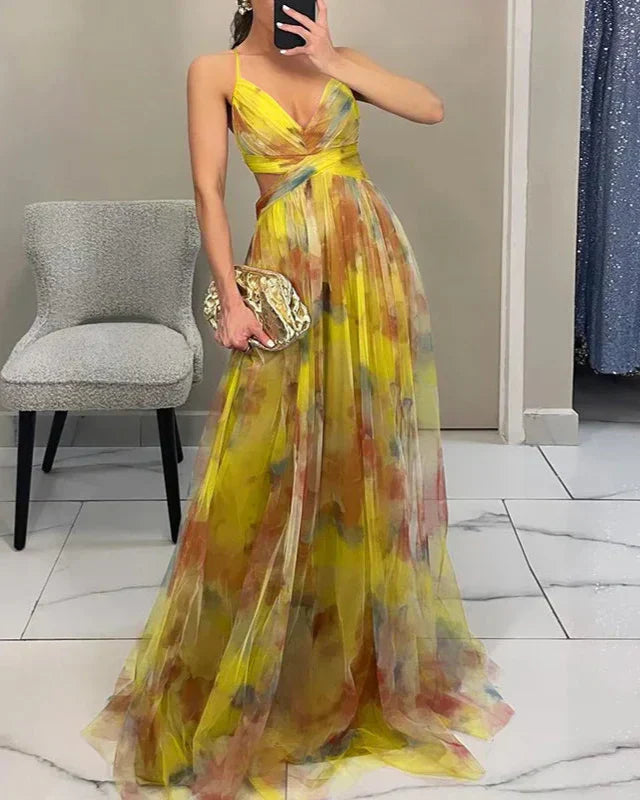 Dana | Women’s Floral Sleeveless Maxi Dress