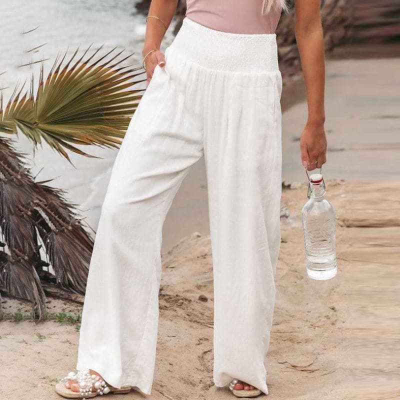 Amelie | Women's Smocked Draped Pants