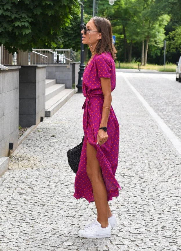 Perla | Women’s Floral Maxi Wrap Dress