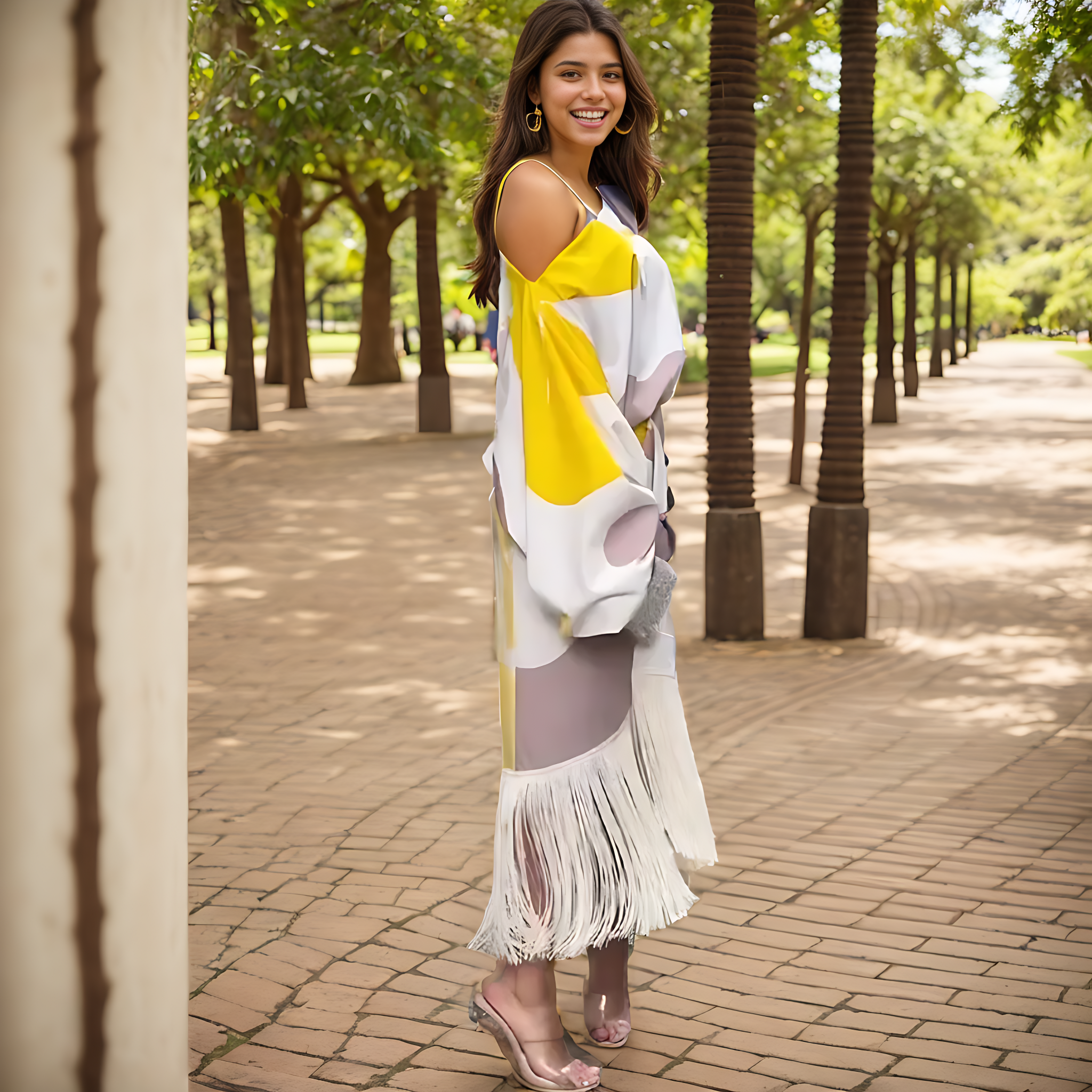 Mariska | Women’s One Shoulder Midi Dress