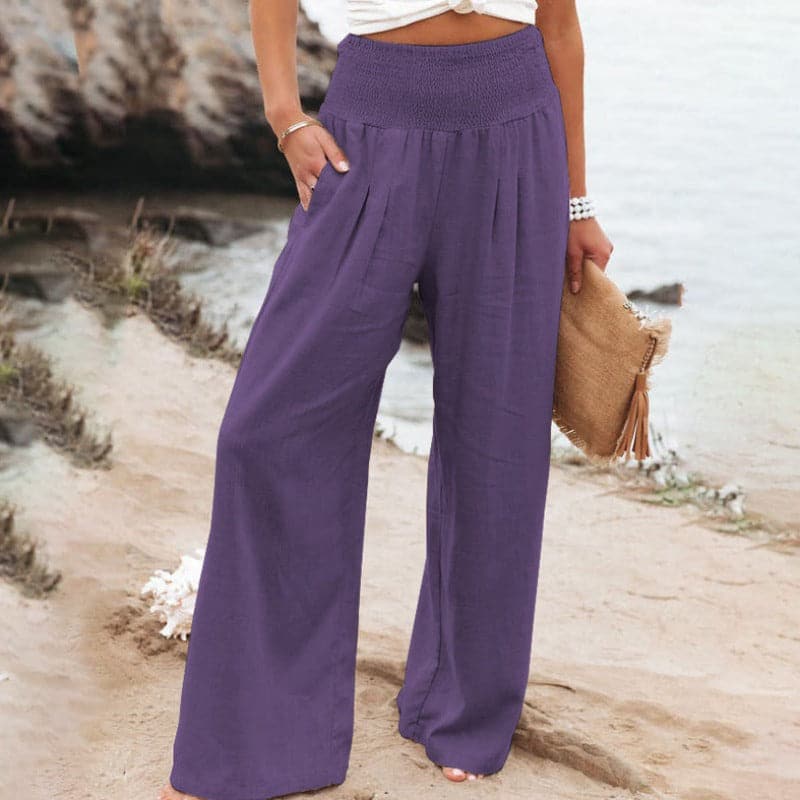 Amelie | Women's Smocked Draped Pants