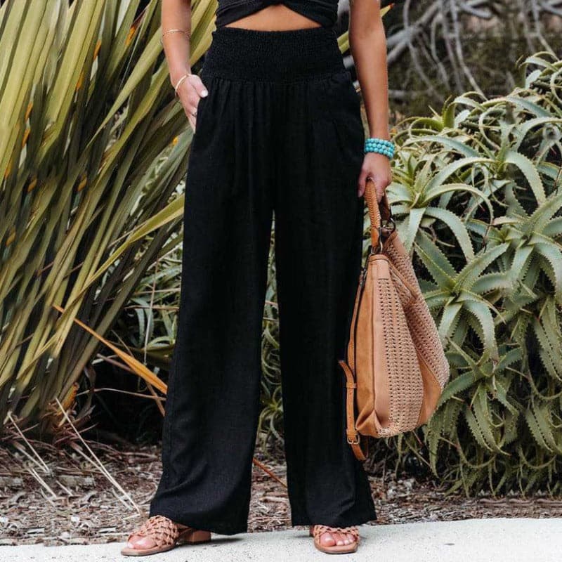 Amelie | Women's Smocked Draped Pants
