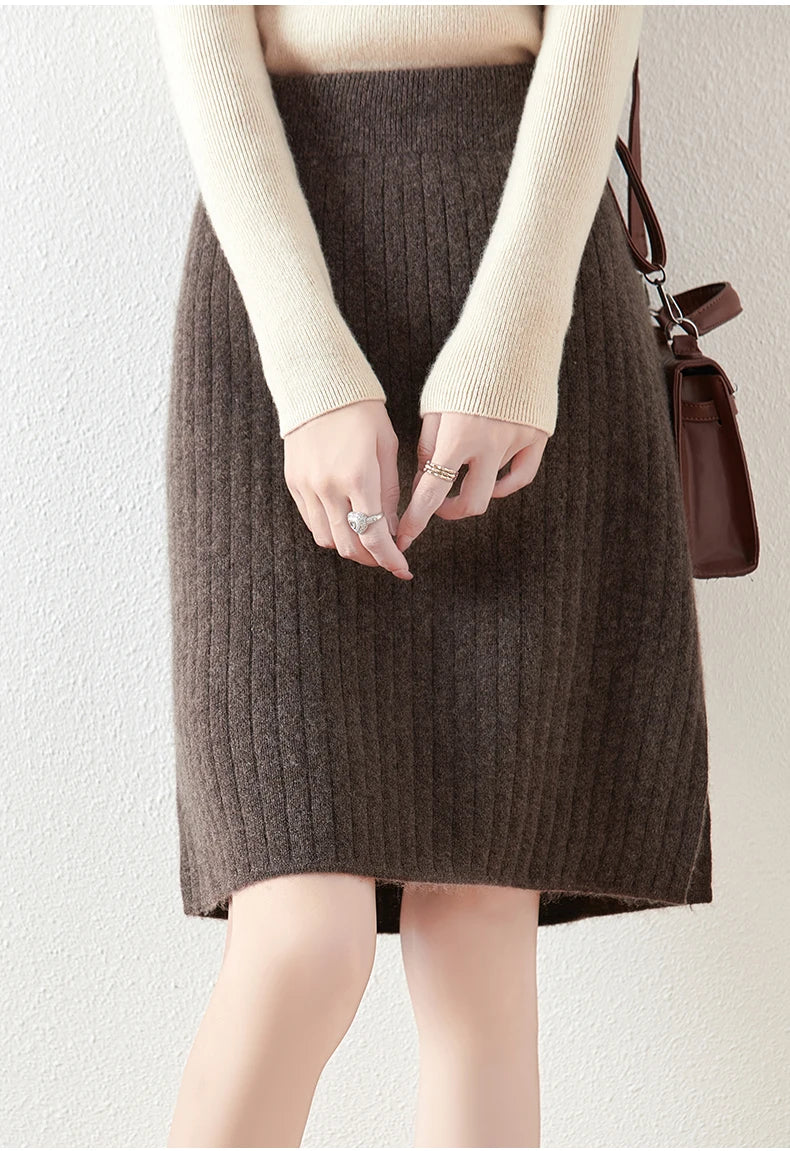 Borislava | Women’s Knit Midi Skirt