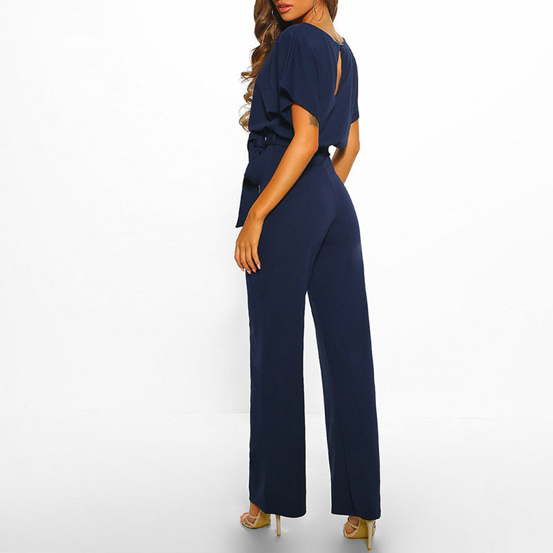 Imee | Women’s Tie-Front Batwing Jumpsuit