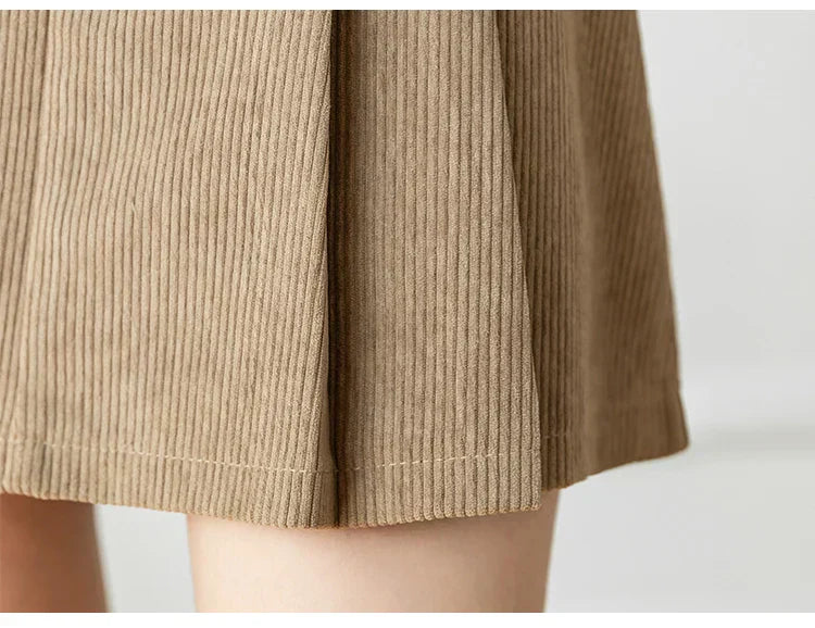 Desislava | Women’s Pleated Corduroy Skirt