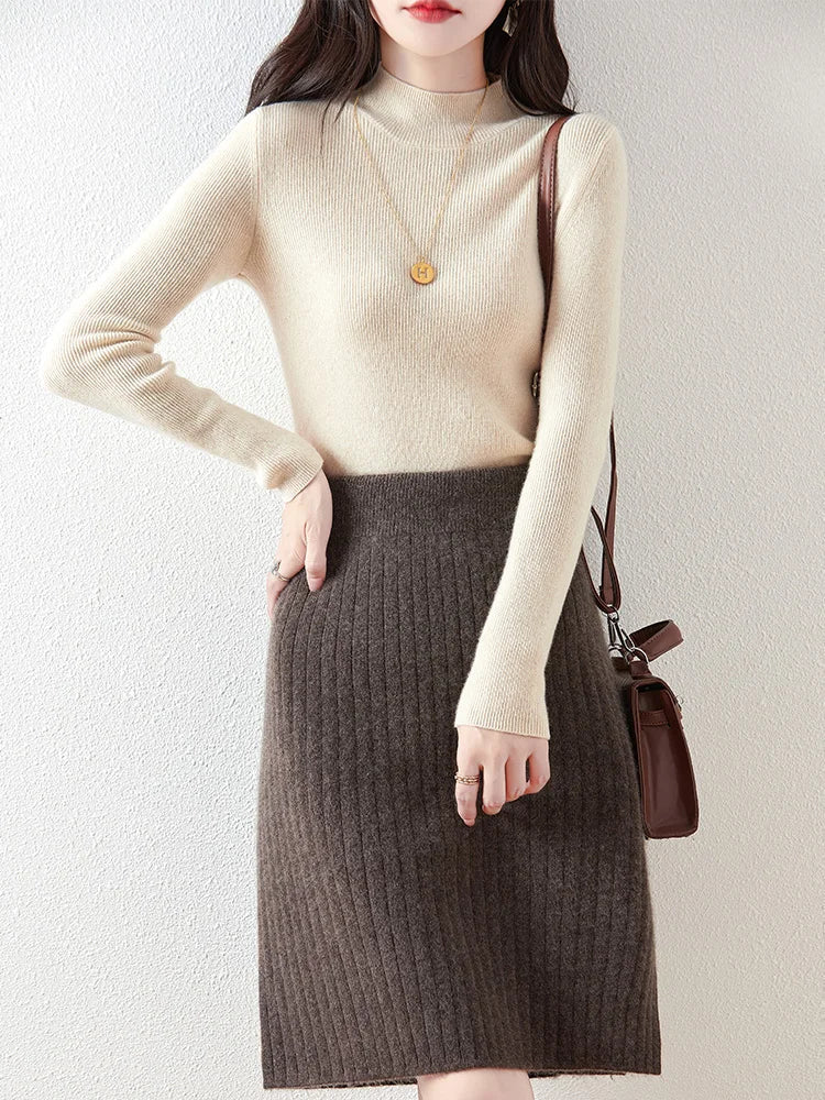 Borislava | Women’s Knit Midi Skirt