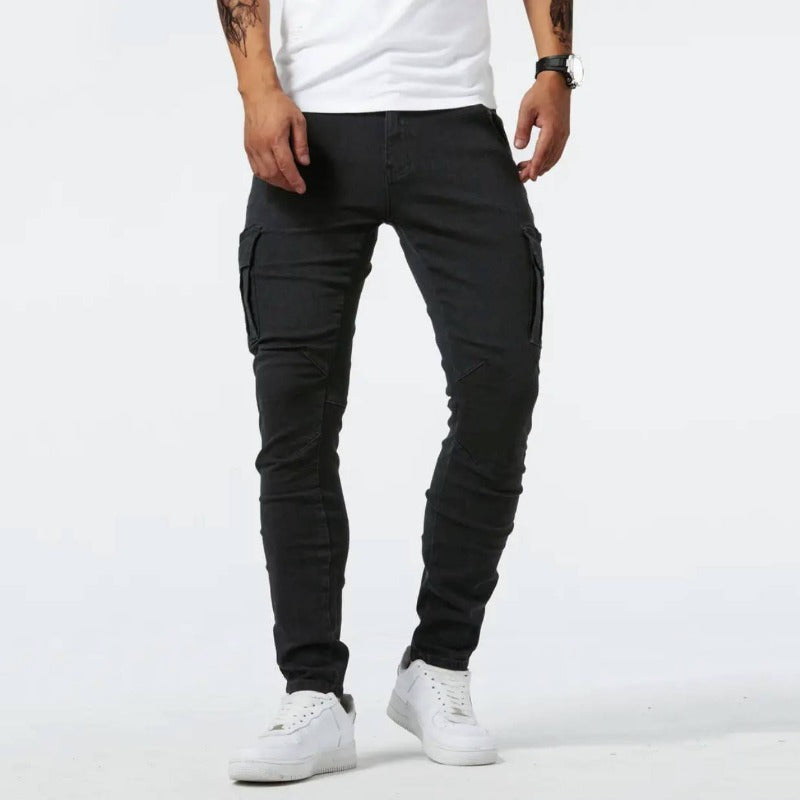 Hudson | Men’s Skin-fit Multi-pocket Denim Cargo Pants