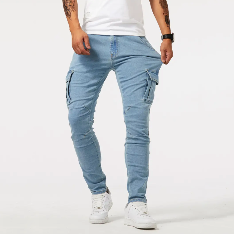 Hudson | Men’s Skin-fit Multi-pocket Denim Cargo Pants