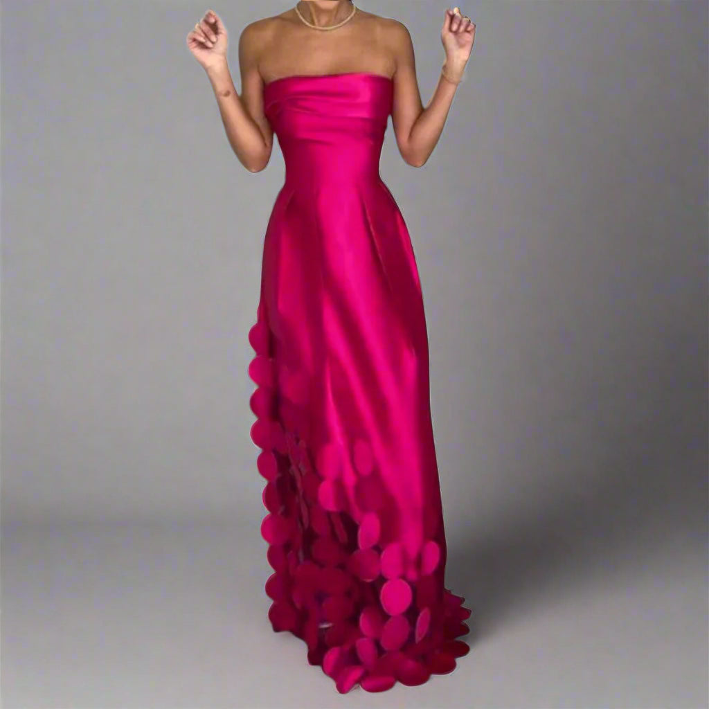 Aethiel | Women’s Strapless Evening Maxi Dress