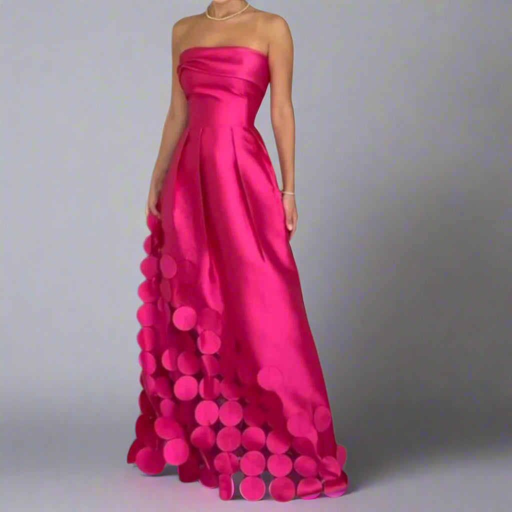 Aethiel | Women’s Strapless Evening Maxi Dress
