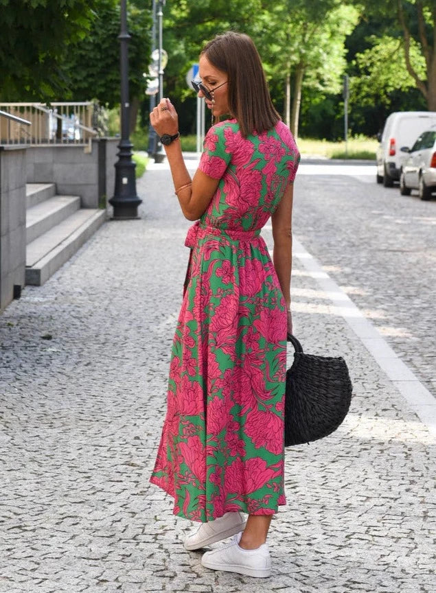 Perla | Women’s Floral Maxi Wrap Dress