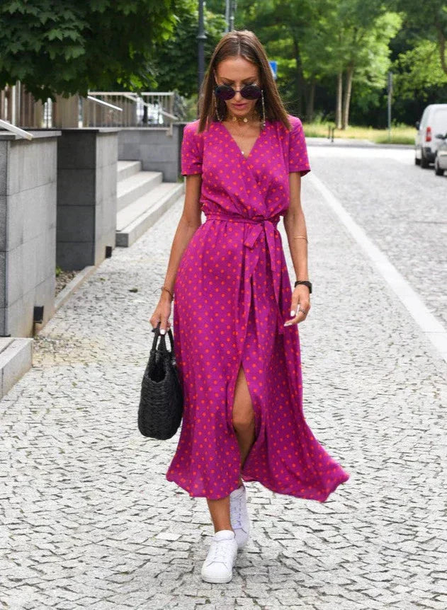 Perla | Women’s Floral Maxi Wrap Dress