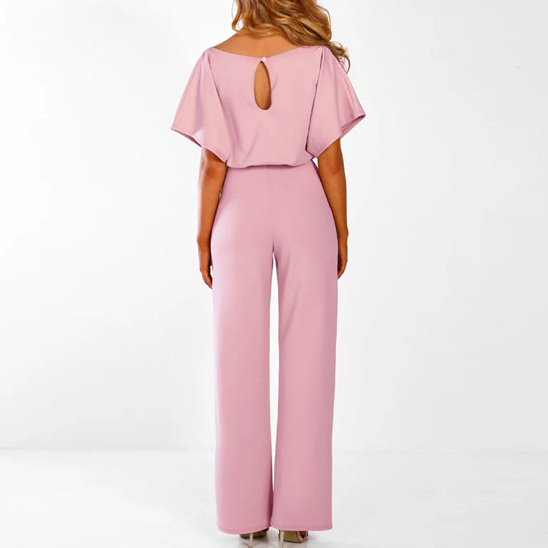 Imee | Women’s Tie-Front Batwing Jumpsuit