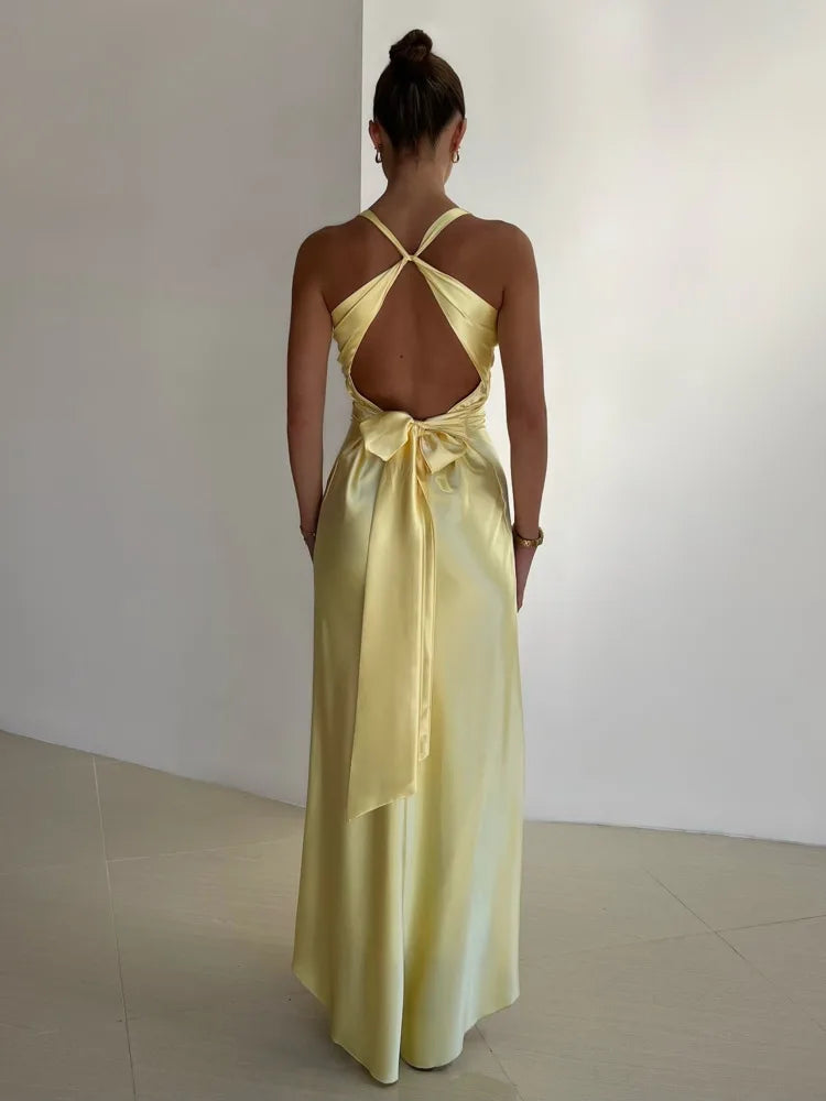 Joline | Women’s Sleeveless Open Back Maxi Dress
