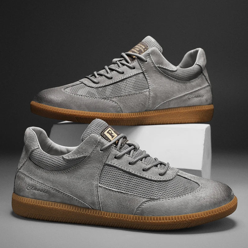 Xerxes | Men’s Lace-Up Mesh Texture Sneakers