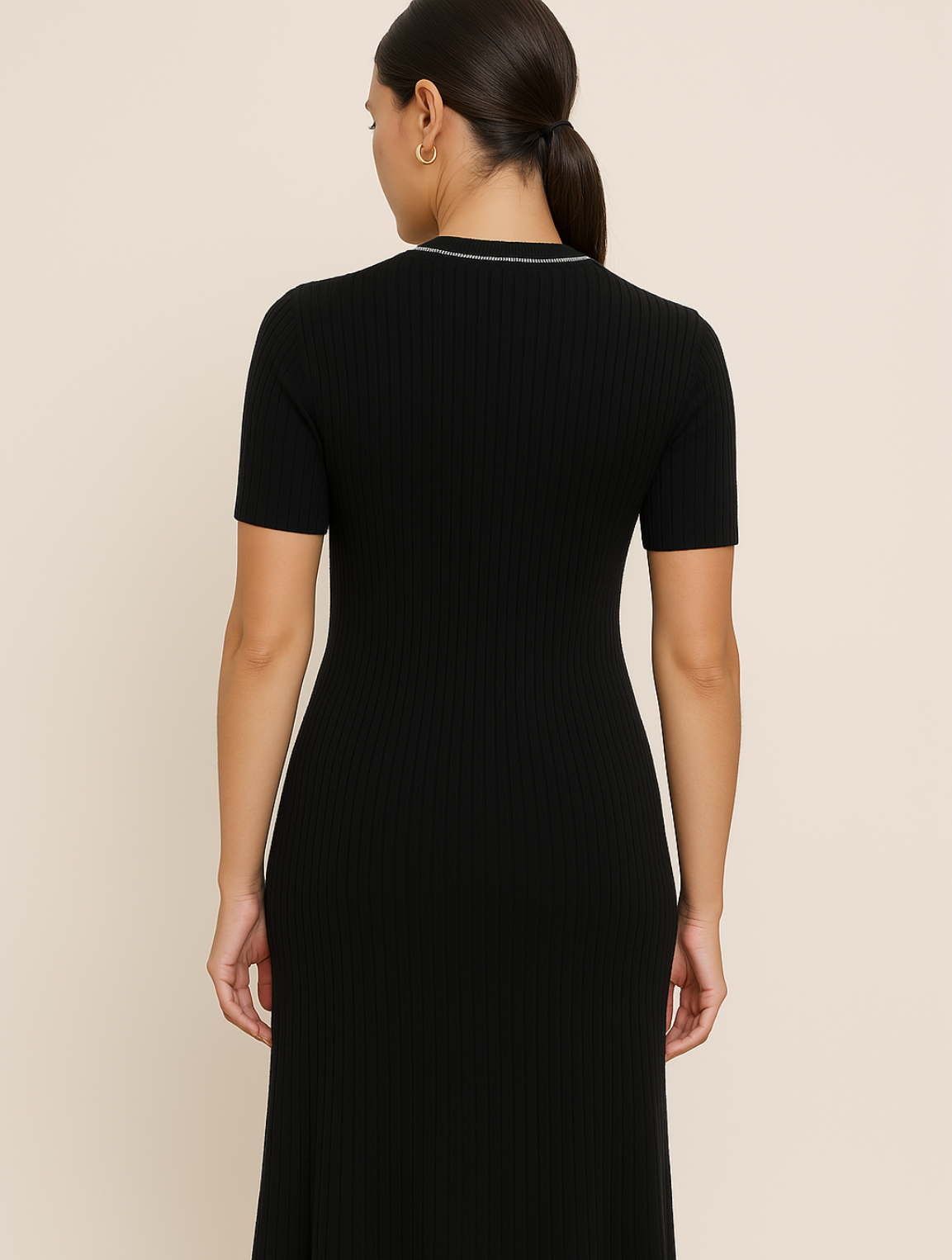 Melisande | Women’s Collared Ribbed Maxi Dress