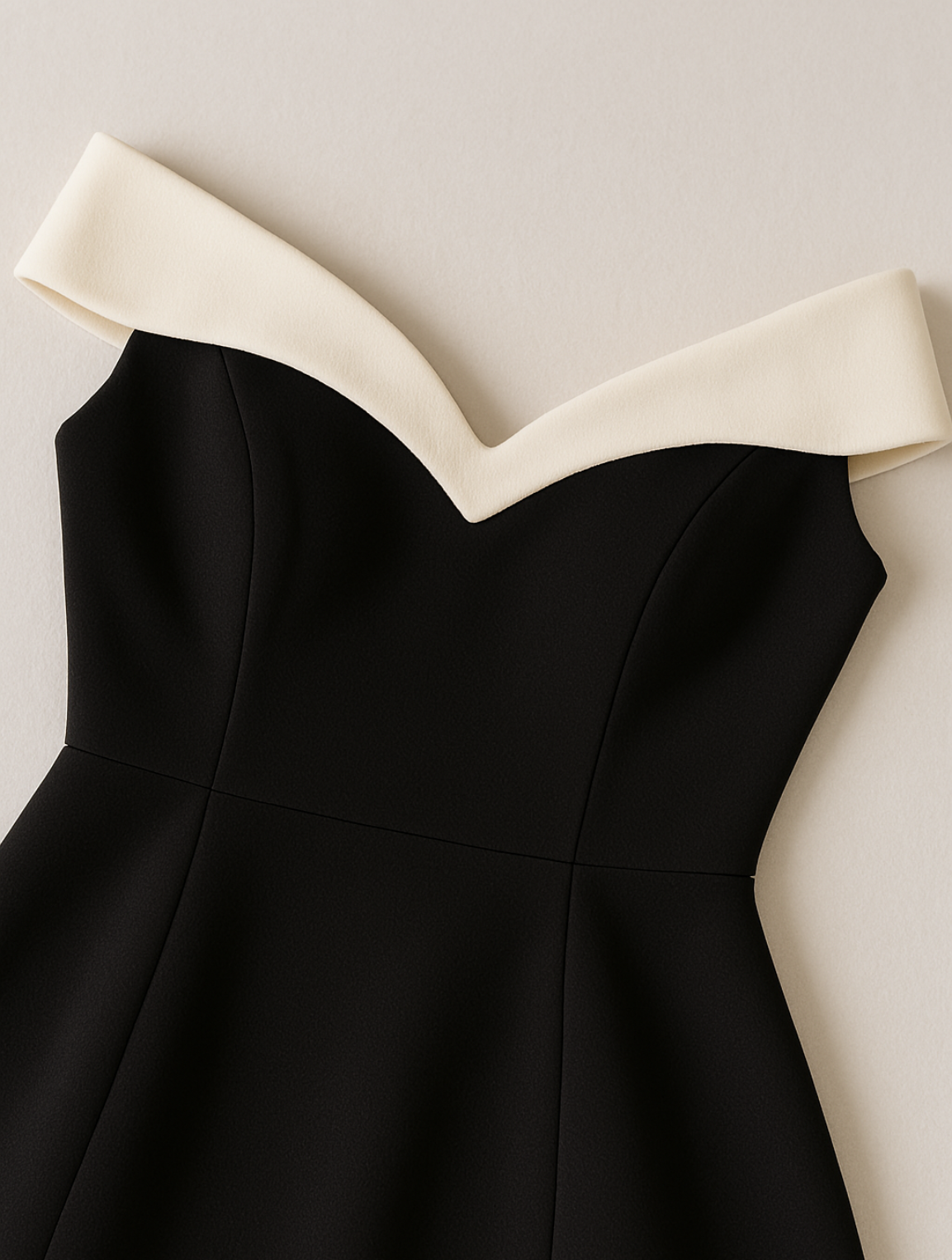 Charlotte | Women's Off-Shoulder Contrast Mini Dress