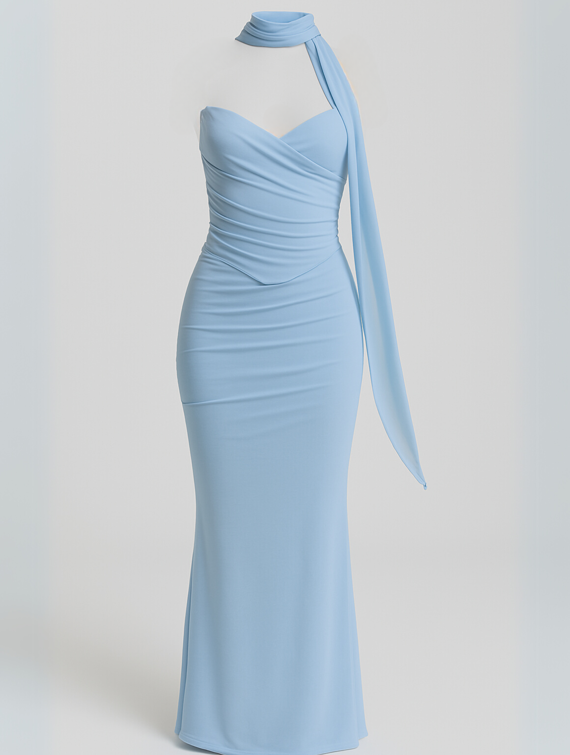 Anya | Women’s Strapless Choker Maxi Dress