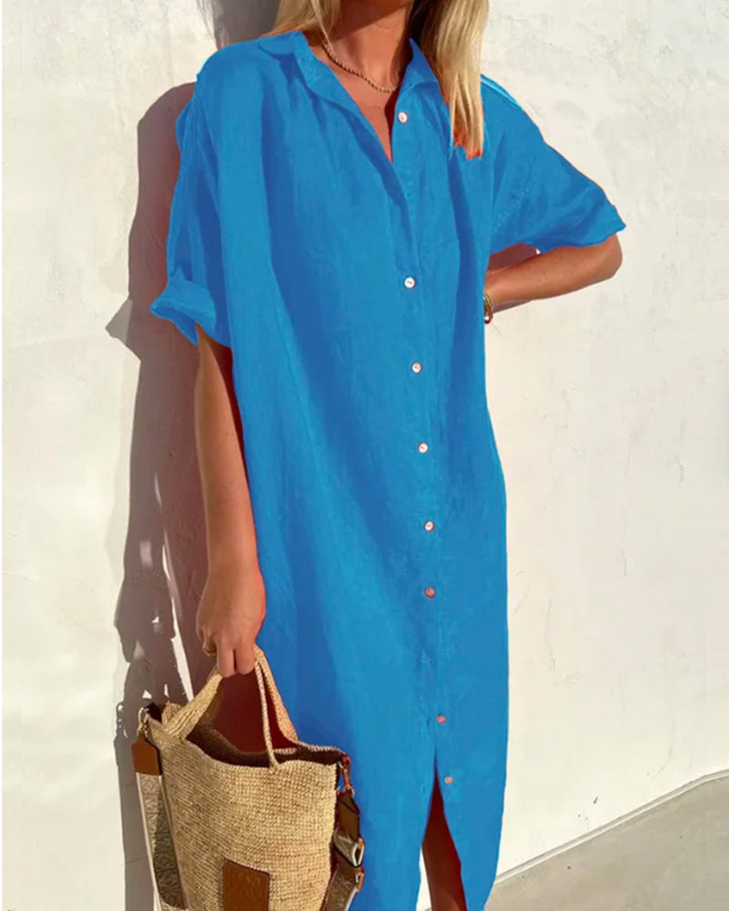 Lory | Women’s Midi Shirt Dress