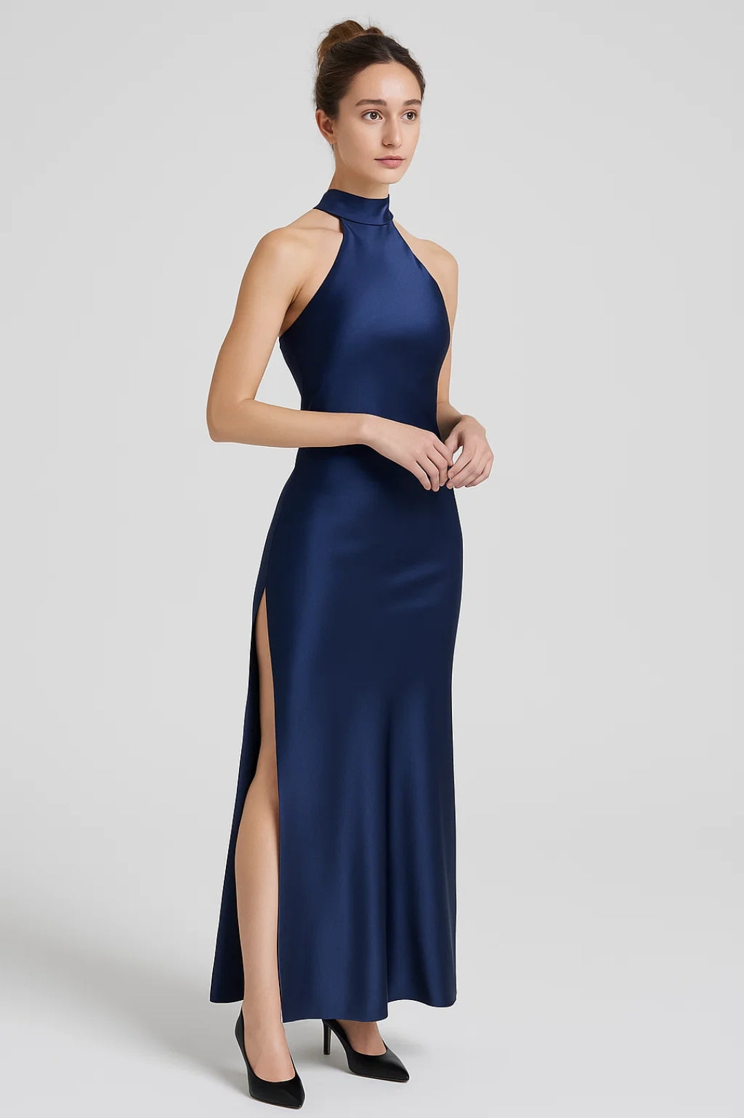 Almodis | Women’s Halter Neck Maxi Dress